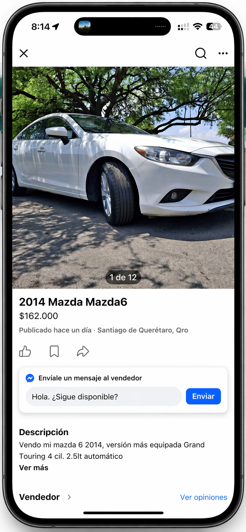 Anuncio normal en Facebook Marketplace